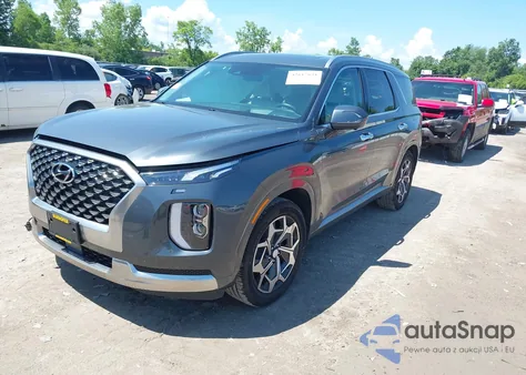 2022 Hyundai Palisade Calligraphy from USA, damaged, VIN KM8R74HEXNU351889